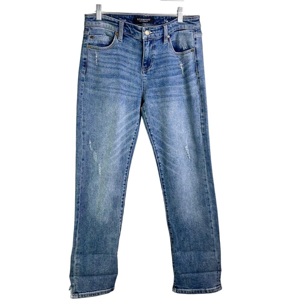 Liverpool Los Angeles The Girlfriend Jeans Womens 6/28 Blue‎ Hi-Rise Denim